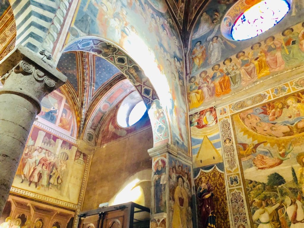 Frescoes San Gimignano Gluten Free Joy Tuscany Tour