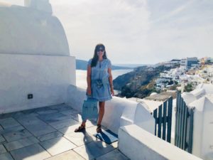 Travelling in Santorini